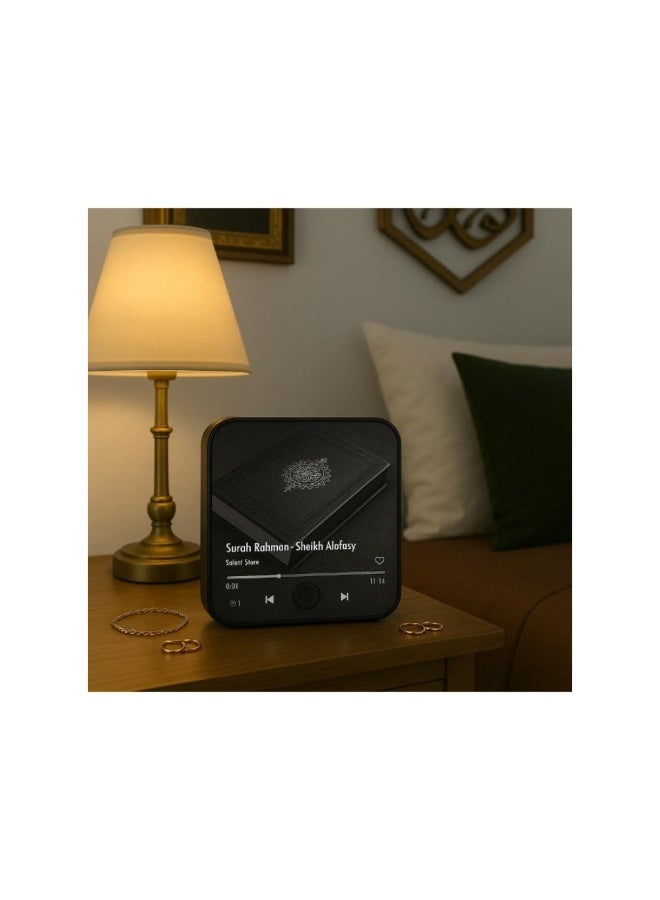 أكاليكس مغناطيس للقرآن الكريم مع مشغل سور مدمج، مغناطيس ثلاجة إسلامي 2 في 1 مع سورة الرحمن مُحمّلة مسبقًا، قابل لإعادة الشحن، هدية مثالية للمسلمين في رمضان والعيد - Image 2